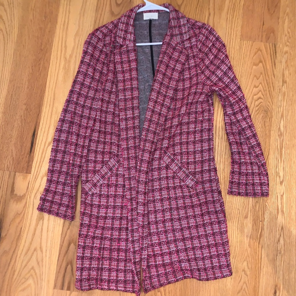 Pink and black 2x cardigan